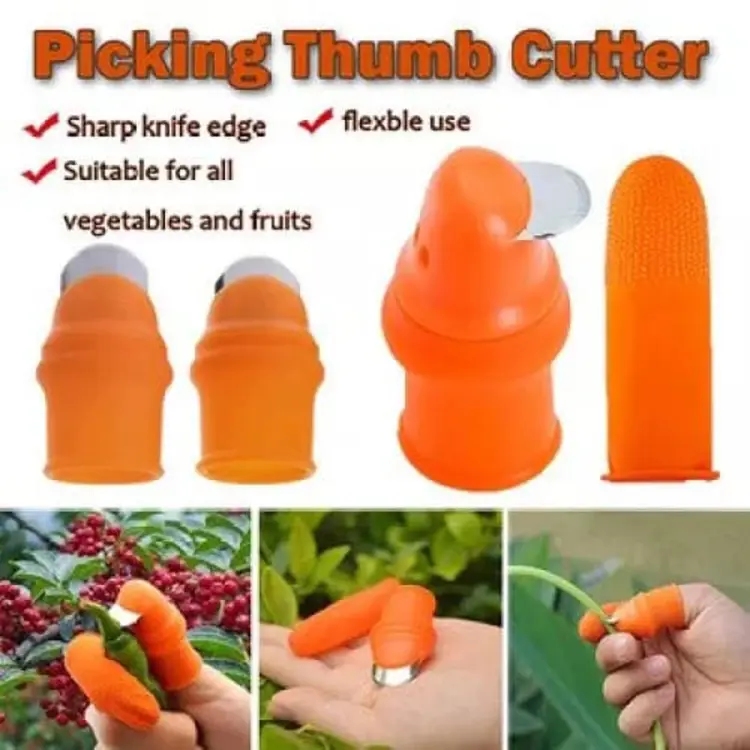 Silicone Vegetable And Fruits Thumb Cutter Finger cutter 5 in 1