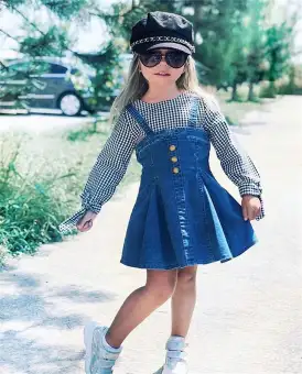 denim dress for kid girl