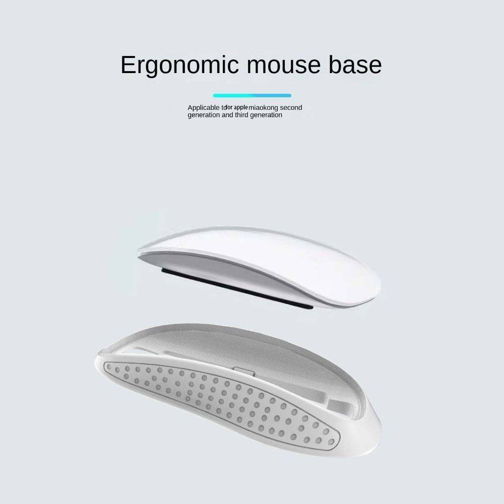 Ergonomic Mouse Base Design Ergonomic Mouse Grip Support Magic Mouse Accessories Charging Pad Shell Shell Increase Height Charging Base for Apple Magic Mouse Dock PC. 