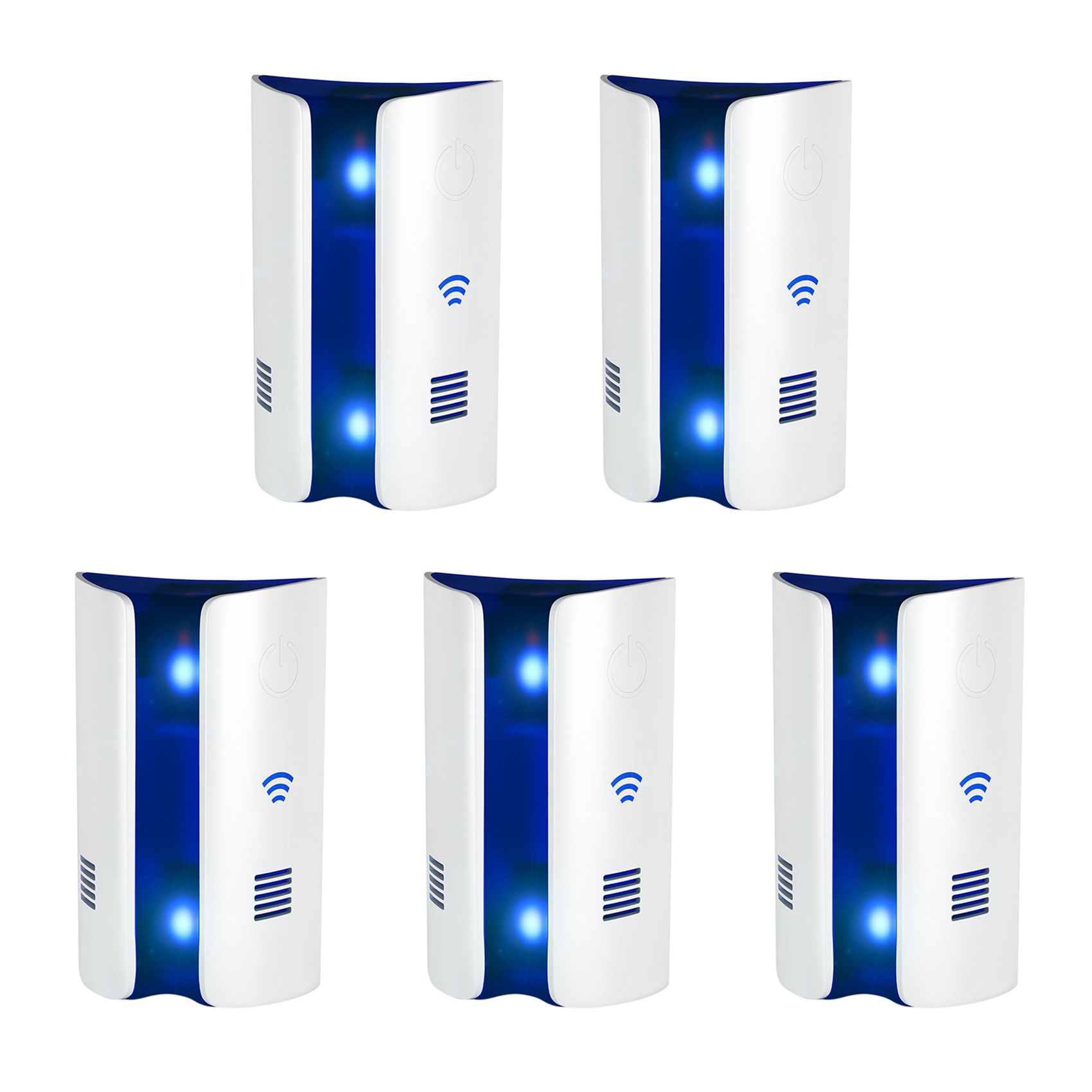 5X Ultrasonic Electromagnetic Pest Repellent Control, Plug in Home Indoor and Outdoor Repeller,(US Plug)