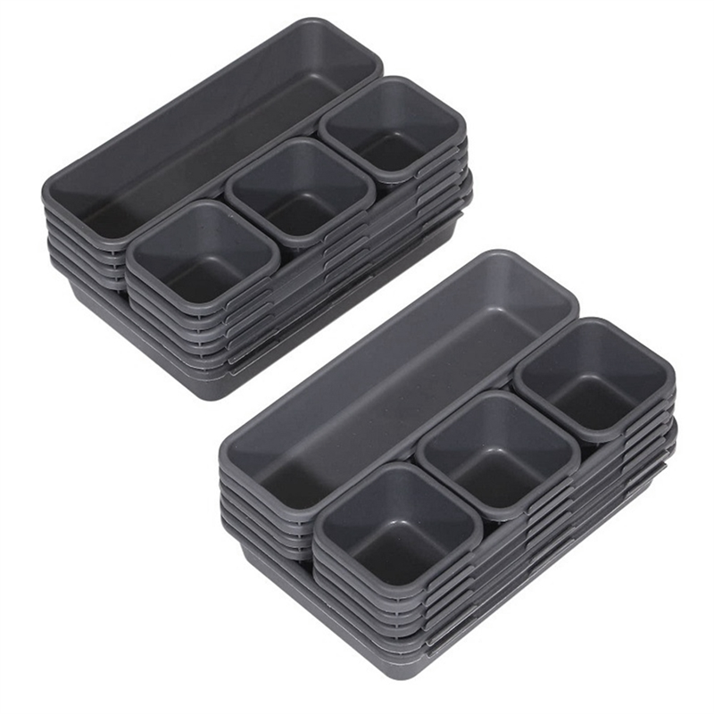 24 PCS Desk Drawer Organizer Tool Box Organizer Junk Drawer Organizers for Office. 