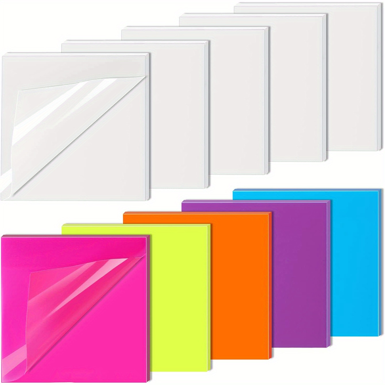 Sticky notes are used for books 3 inches, transparent 0 packs, 3X transparent sticky notes 1 book annotation, invisible, self-adhesive 500 sheets. 