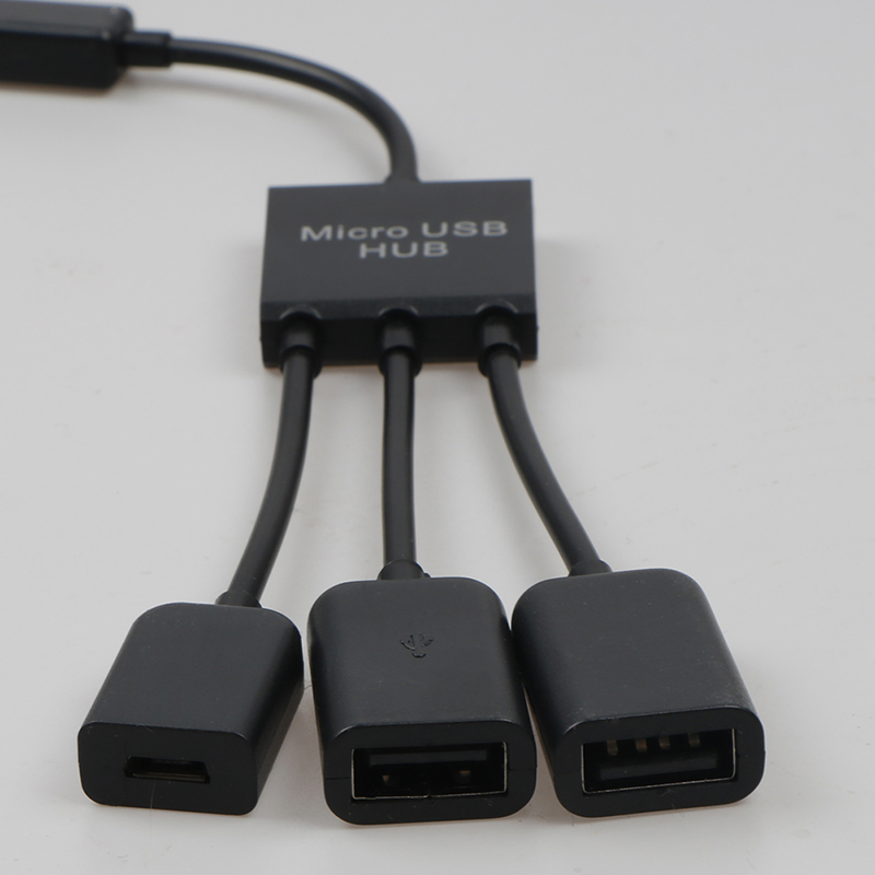 3 in 1 Micro USB Power Supply Charging Host OTG Hub Cable Adapter Distributor. 