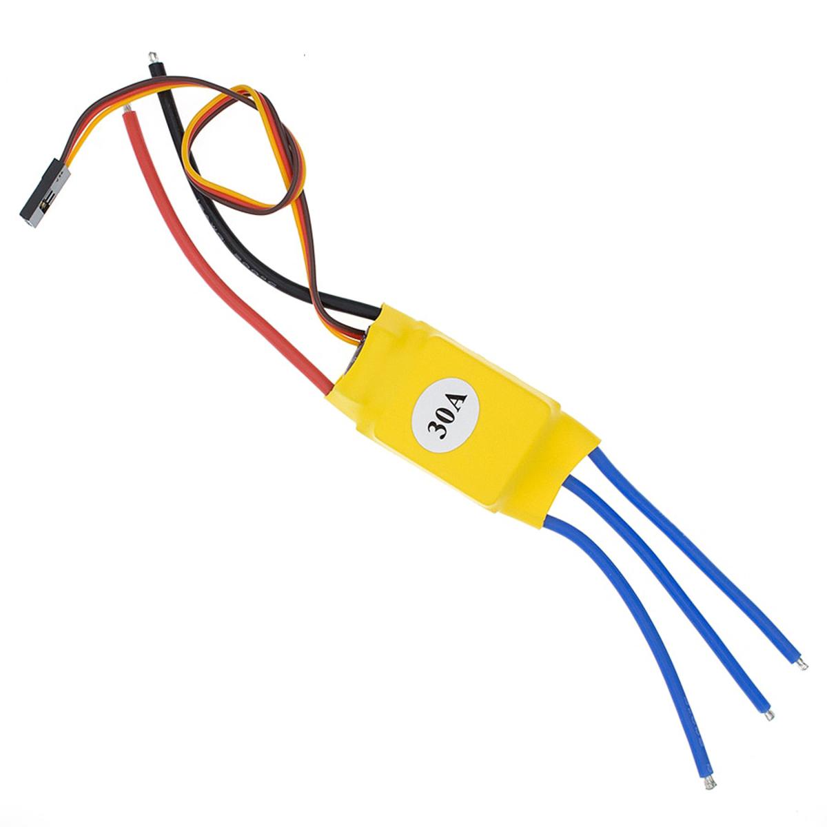 ESC30A Brushless DC Motor Speed Controller ESC Electronic Brushless 30 Ampere Motor Speed Controller Power Supply Cables