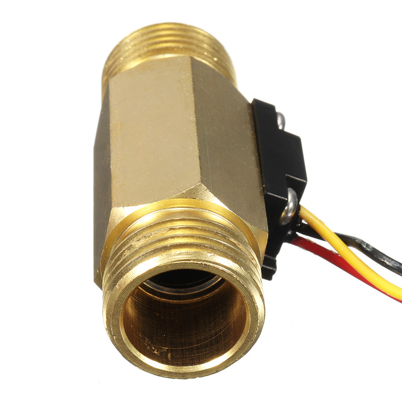 SEN-HZ21WI Four DN15 Appliances 1/2 Copper Water Flow Sensor Output Flow Sensor Switch -. 