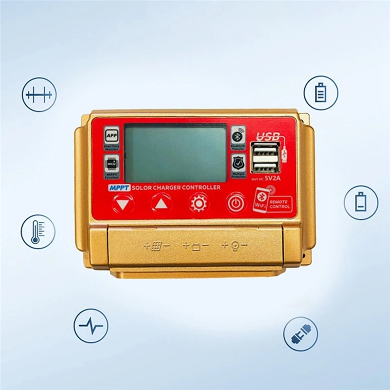 12/24V MPPT Solar Charge Controller Wifi Bluetooth Solar Panel Battery Smart Regulator 30A. 