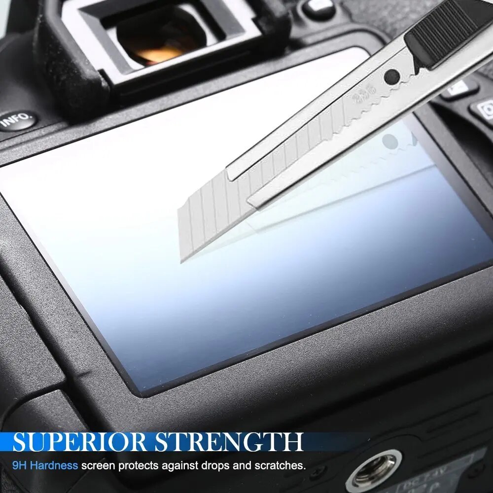 Tempered Glass Protector Cover for Sony ZV1/ZV-1 II ZV1II/ZV-1F ZV1F/ZV-E10 ZVE10 Vlog Camera Display Screen Protective Film. 