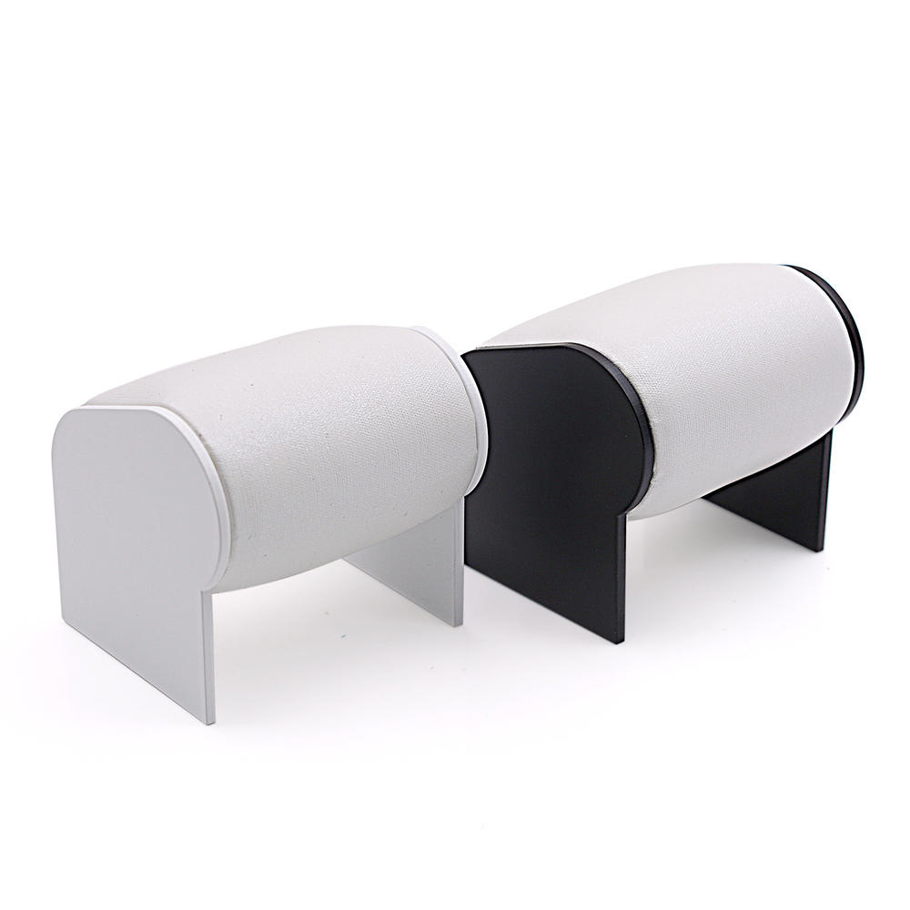 Black Watch Stand Multi-Tiered Pvc White Watch Display Display Stand for Retail Showroom Collector Merchandising Exhibition. 