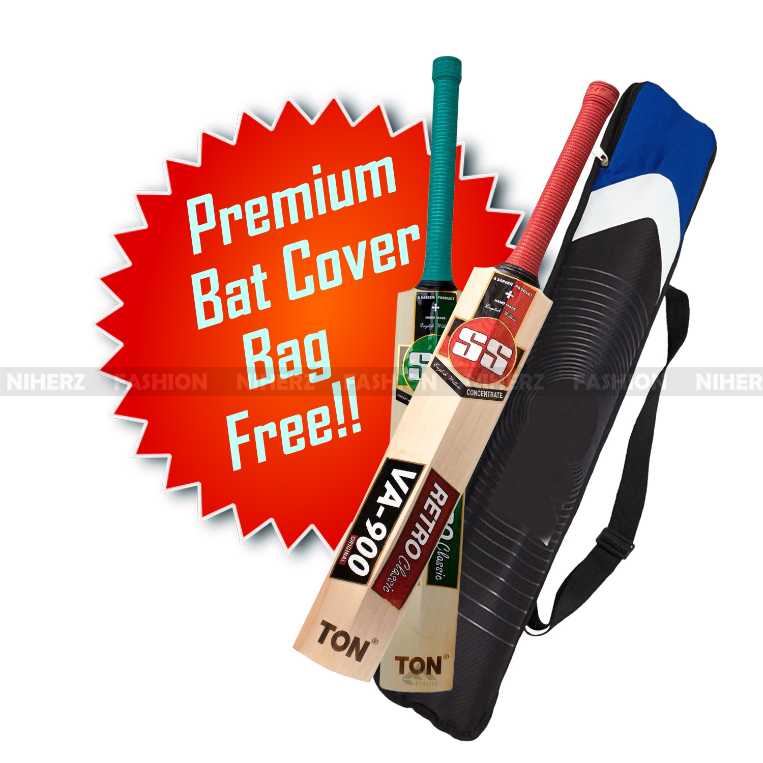 Duce Leather Ball Imported Premium English Willow Cricket Bat Ss Va-900 Cricket Bat - Elevate Your Cricket Game With This Professional-Grade Bat. 