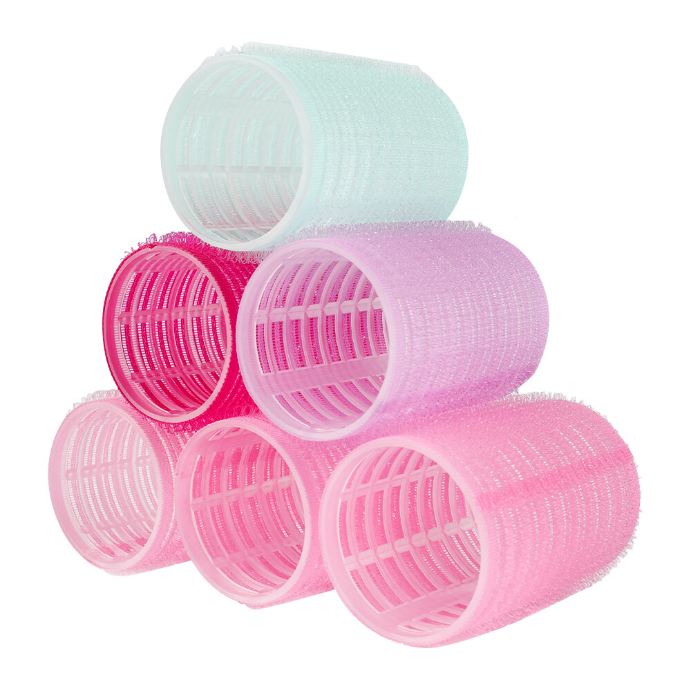 【The Edge of Beauty】6/12Pcs Self Grip Random Hair Rollers/Self-Adhesive Style Curlers/Bangs Curling Clips/Women Home Use Styling Tools Signs