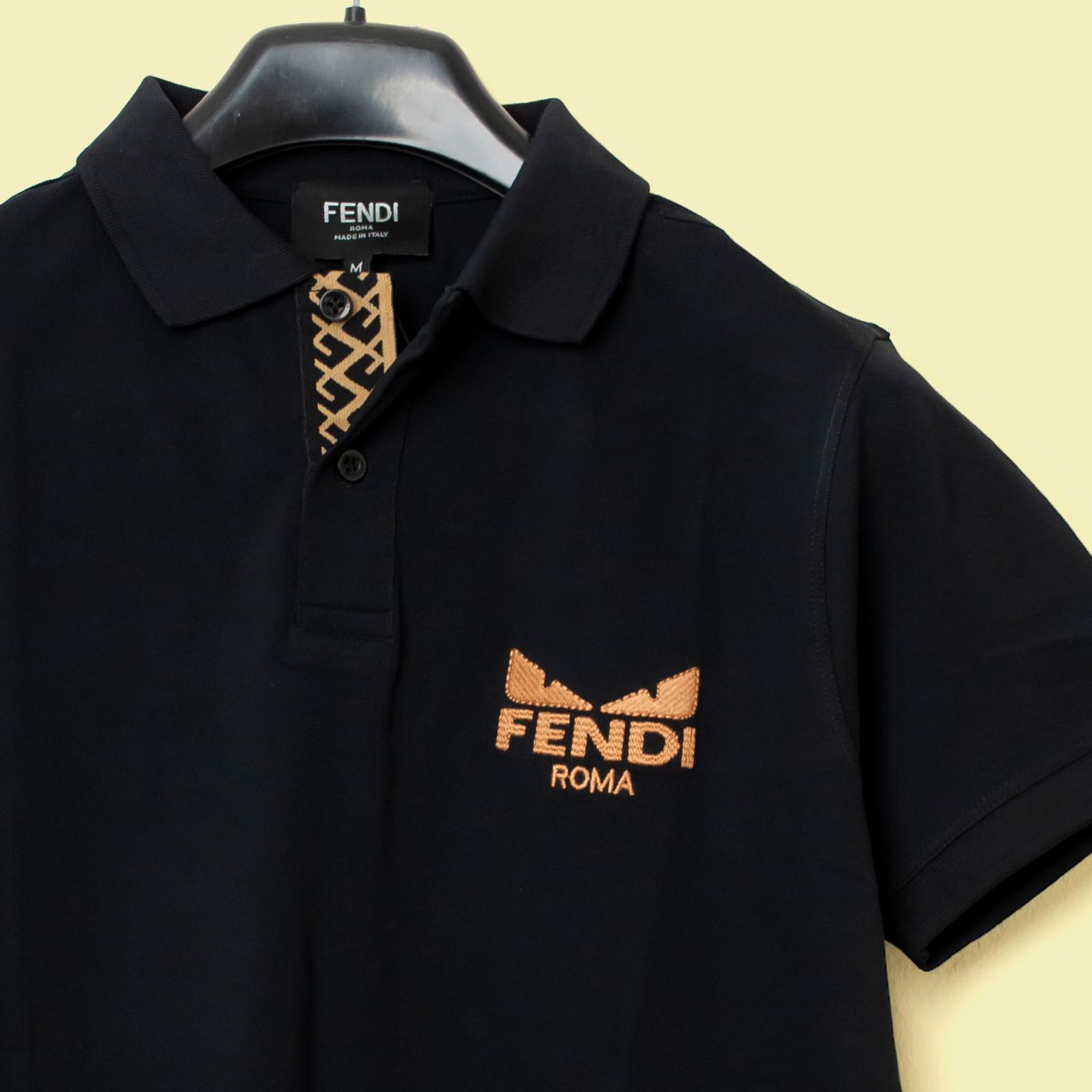 fendi black polo