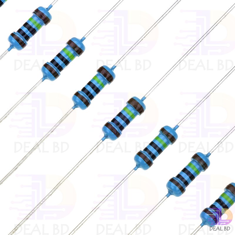 100Pcs Tolerance 1% 6.8K Ohm Resistor 6.8K Ohm Carbon Film Resistor 6.8K Ohm 1/4W Resistance 0.25 Watt Fixed Resistors Passive Components Parts. 