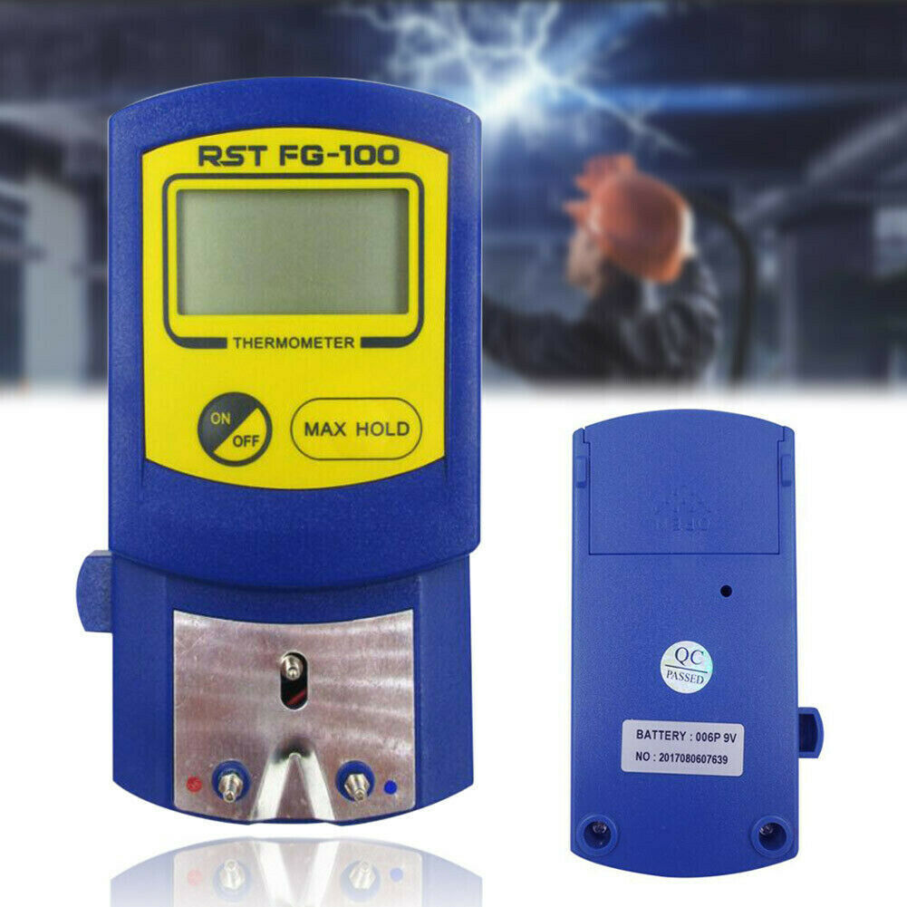 FG-100 Digital Soldering Iron Tips Thermometer Temperature Instruments Tester for soldering iron tips + 5pcs lead free Sensors. 