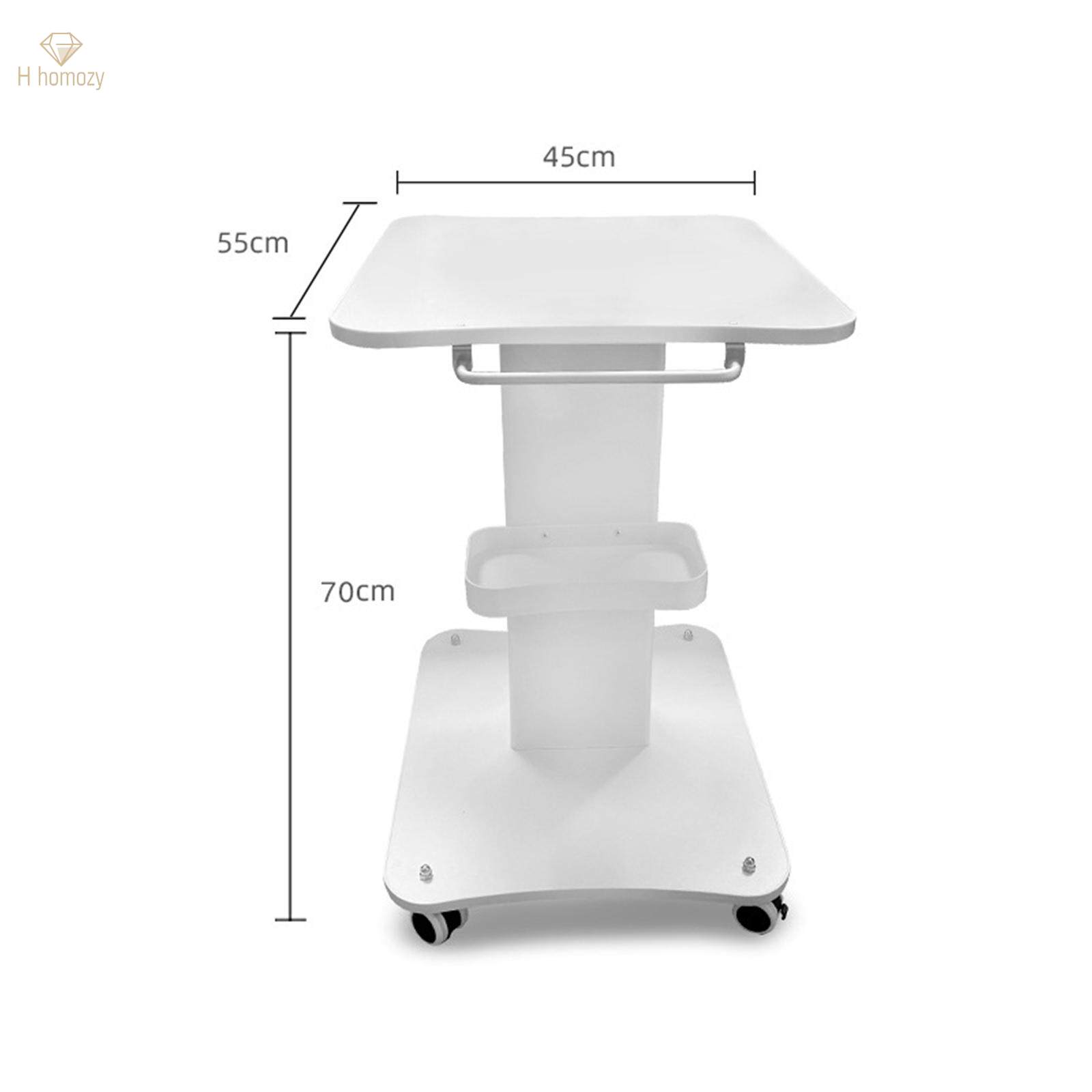 Mobile Utility Cart Professional Esthetician Cart Salon Trolley with Wheels Large Table. 