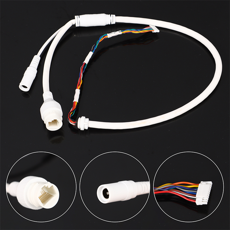 Ethernet Lan Cable PoE RJ45 Network Cable 10 Pin 10 Core For Hikvision Network Ip Camera Jessica