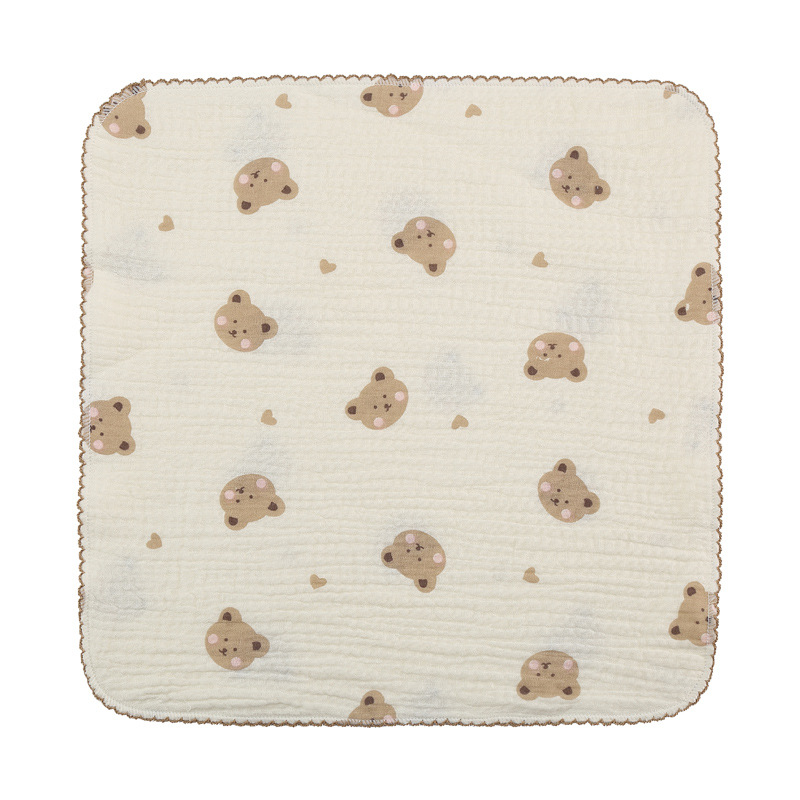 4 layers of summer class A cotton children's handkerchief, baby face towel, gauze square towel, newborn nursing towel baby