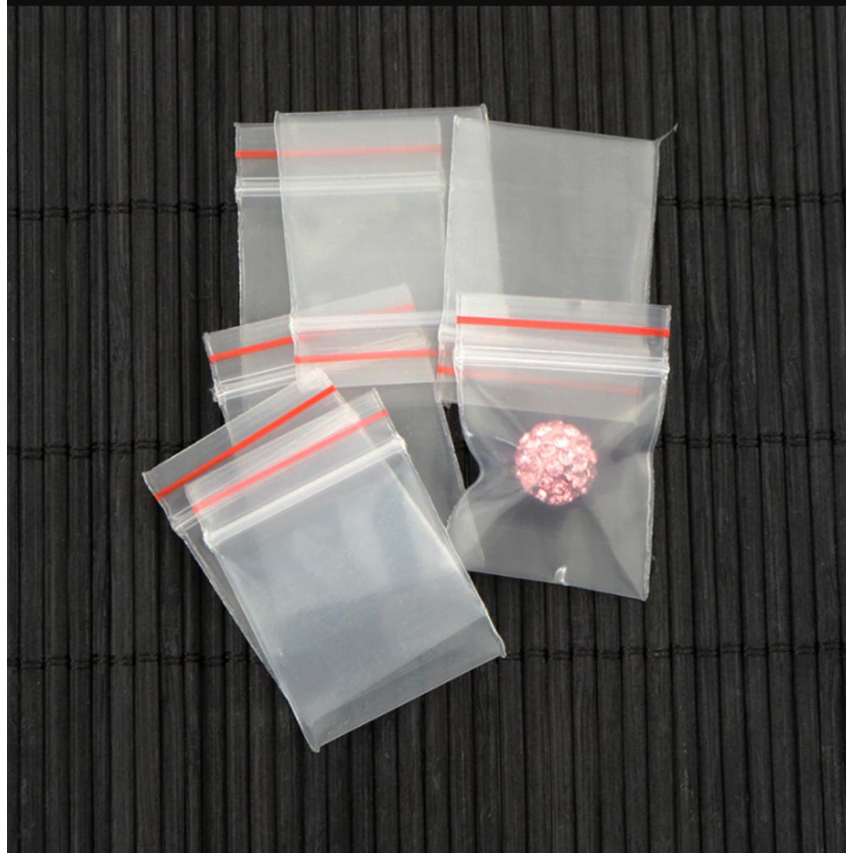 Zipper Poly Bag (1 -5" X 2") - 200 Pcs - Stay Organized Durable Zipper Poly Bags - Ideal For Packaging And Storing Small Items