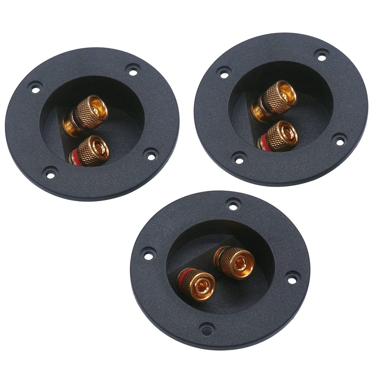 subwoofer box terminal-3 x 2-Way Speaker Box Terminal Binding-as shown