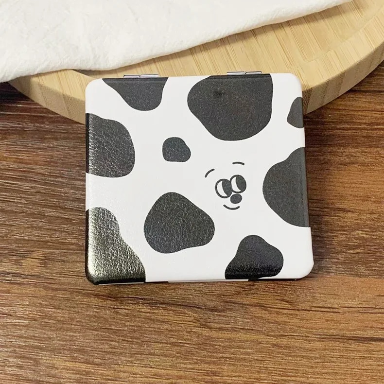 Shiny Quicksand Makeup Mirror Portable Magnifying Hand Square Makeup Standing Vanity Foldable Pocket Mirror Cute Compact Girls. 