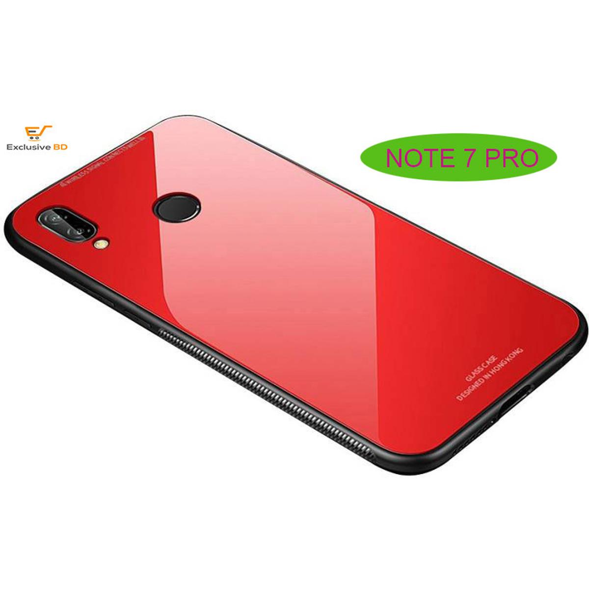 For Xaomi Ridmi Note Pro Back Cover Glass Case White Daraz