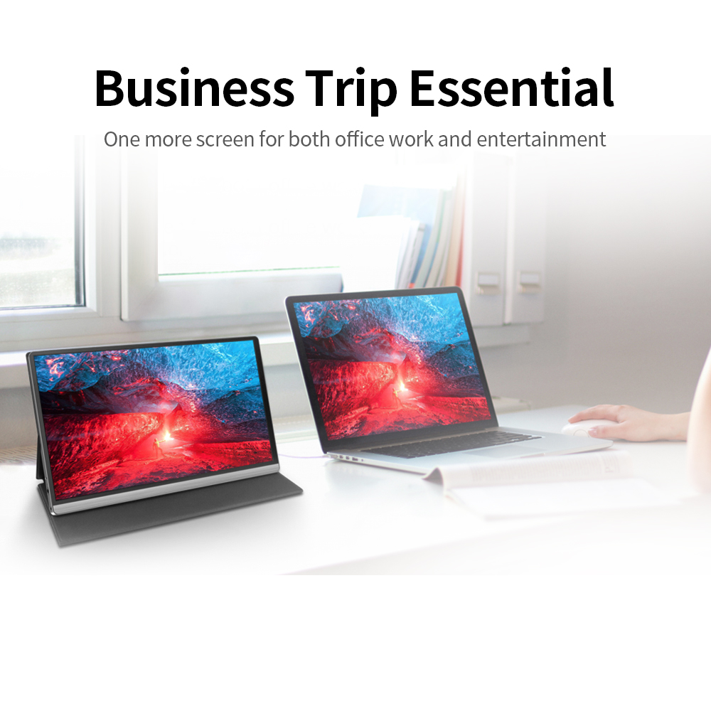 T-bao T15-4K 15.6'' Portable Monitor with 4K Resolution Support Screen Expansion Replacement for Switch/PS4/PC/Laptop US Plug. 