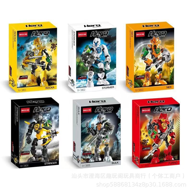 Degao Superhero Factory 2.0 Biochemical Warrior Model Blocks Customer Puzzle Building Blocks Wholesale