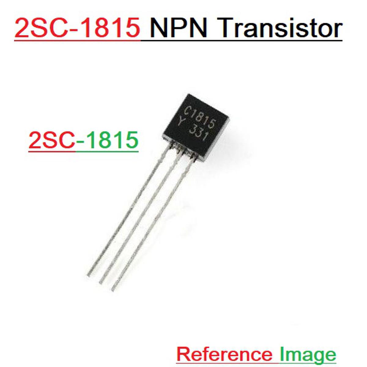 20Pcs- C1815 2SC1815 2S-C1815 2SC 1815 NPN Transistor 50V 0.15A TO-92 Inline Triode Transistor Small Signal Bipolar BJT Transistor 3 Pin Leads