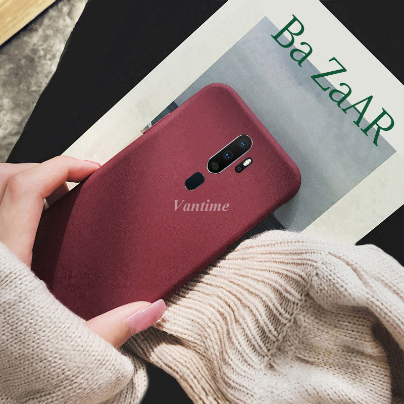 Vantime for OPPO A9 2020 A5 Case Soft Sandstone Slim Matte Back Cover. 