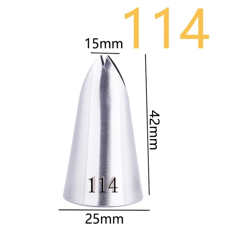 #112 #113 #114 #115 Nozzle Icing Nozzles Piping Tip Pastry Tips Cup Cake Decorating Baking Tools Bakeware Create Leaf Leaves. 