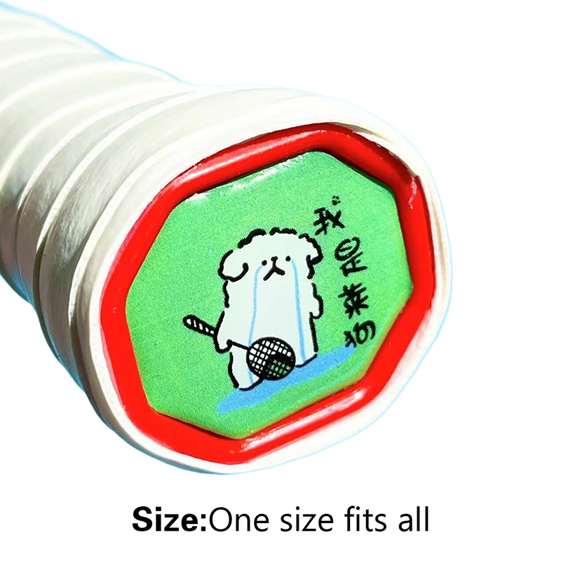 Funny Cartoon Creative Plastic Hard Decorative Sticker For Badminton Racket Handle Cover Playful Modification Sunlight Mall. 