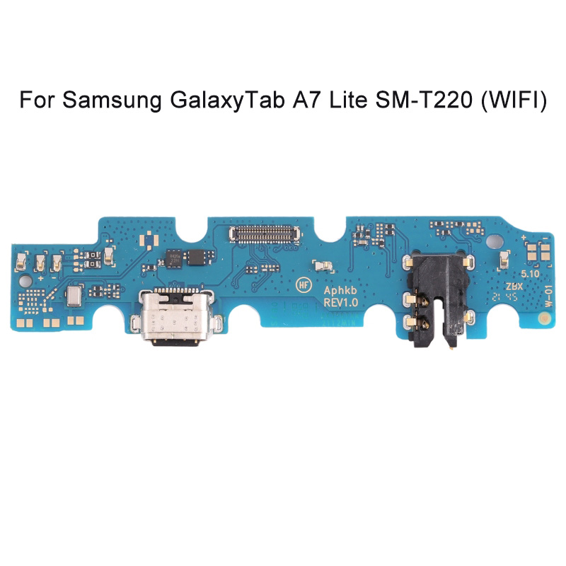 For Samsung Galaxy Tab A7 Lite SM-T225 SM-T220 Charging Port Board Tablet PC Flex Cables Replacement Parts USB Board Charger Doc. 