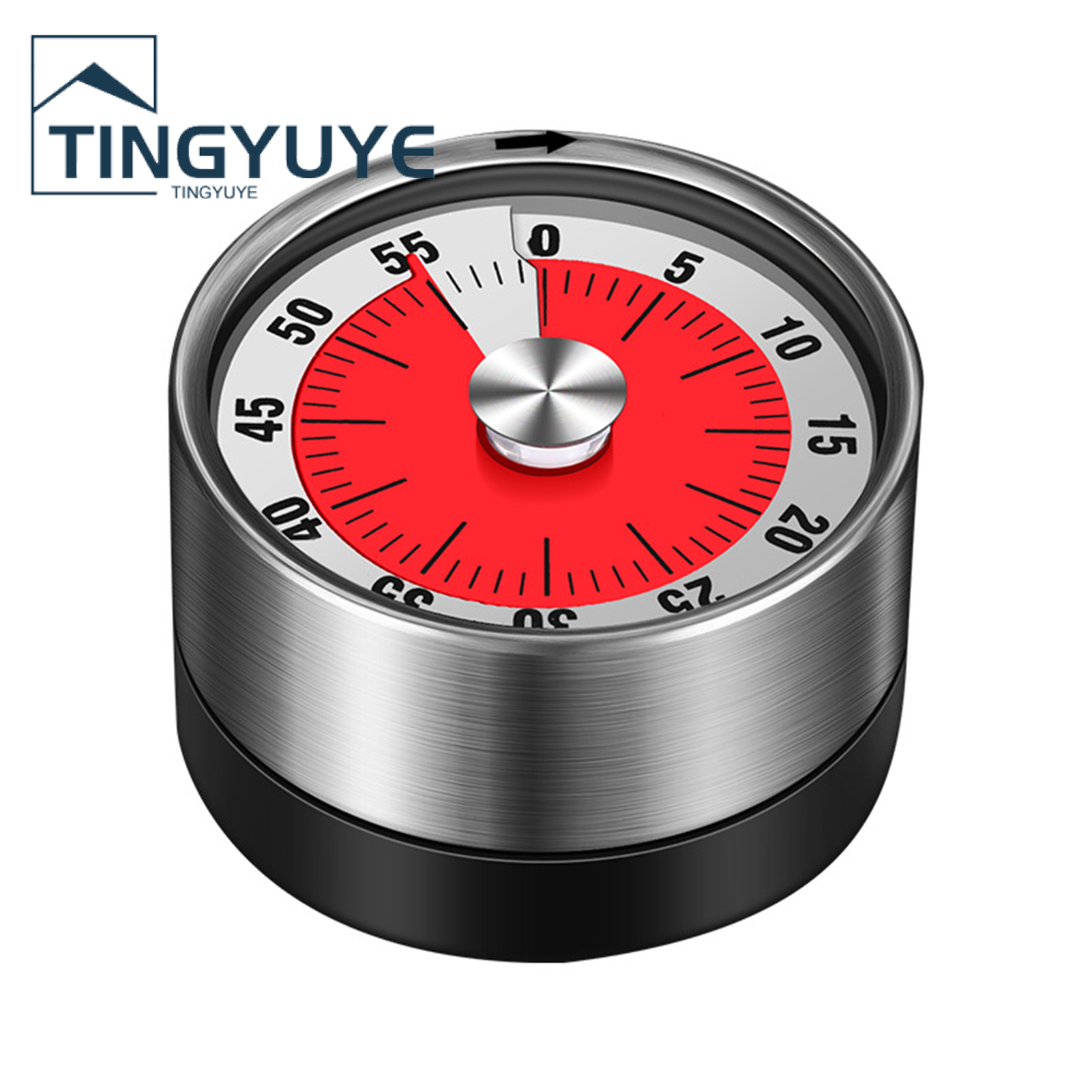 Mechanical Clock Eco-friendly Rust-proof Stainless Steel Manual Time Reminder Alarm Clock for Home. 