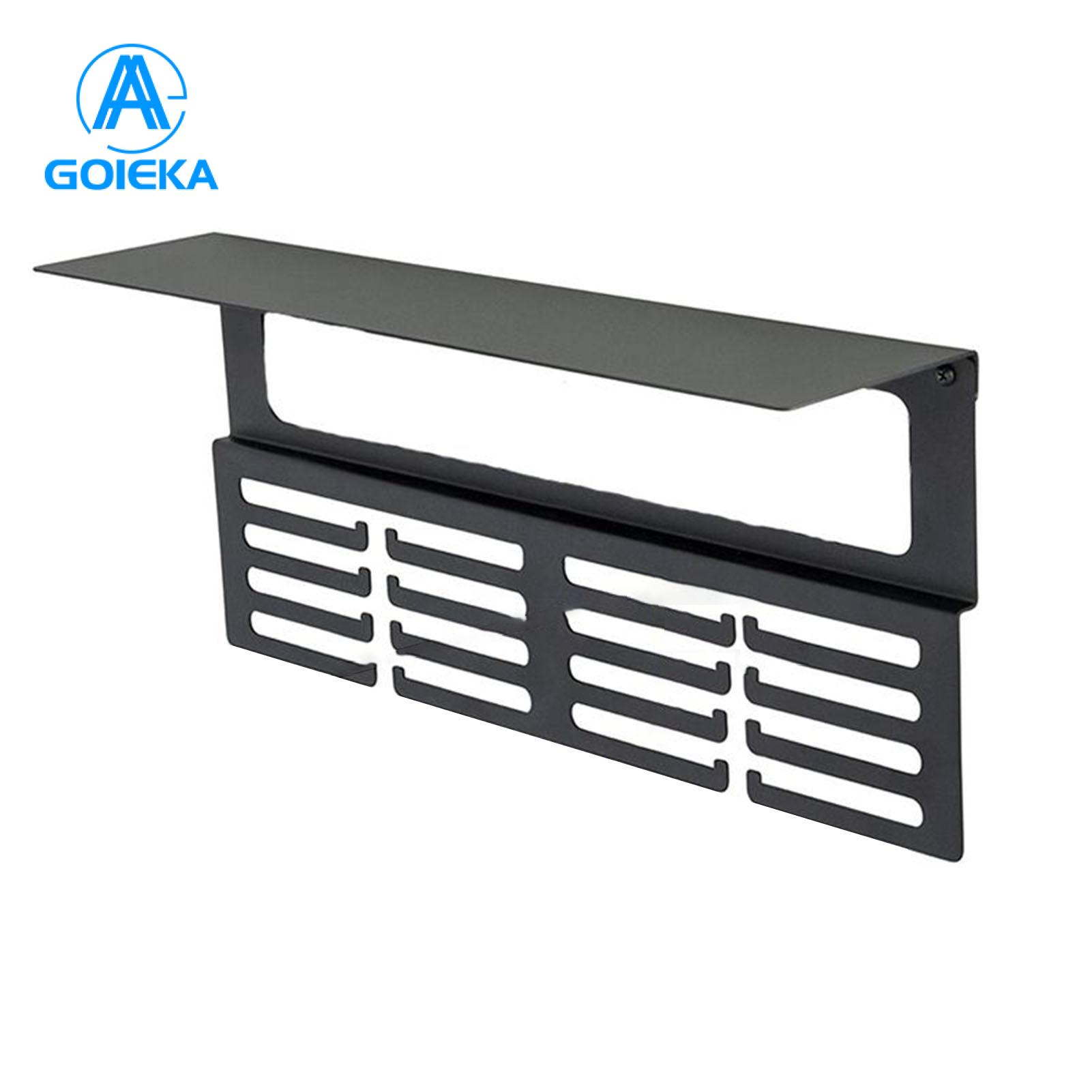 GOIKEA Trophy Display Rack Premium Medal Hanger Display with Trophy Shelf Easy Install Wall-mounted Holder for Awards Trophies Strong Stylish Design Metal Medal Display Stand