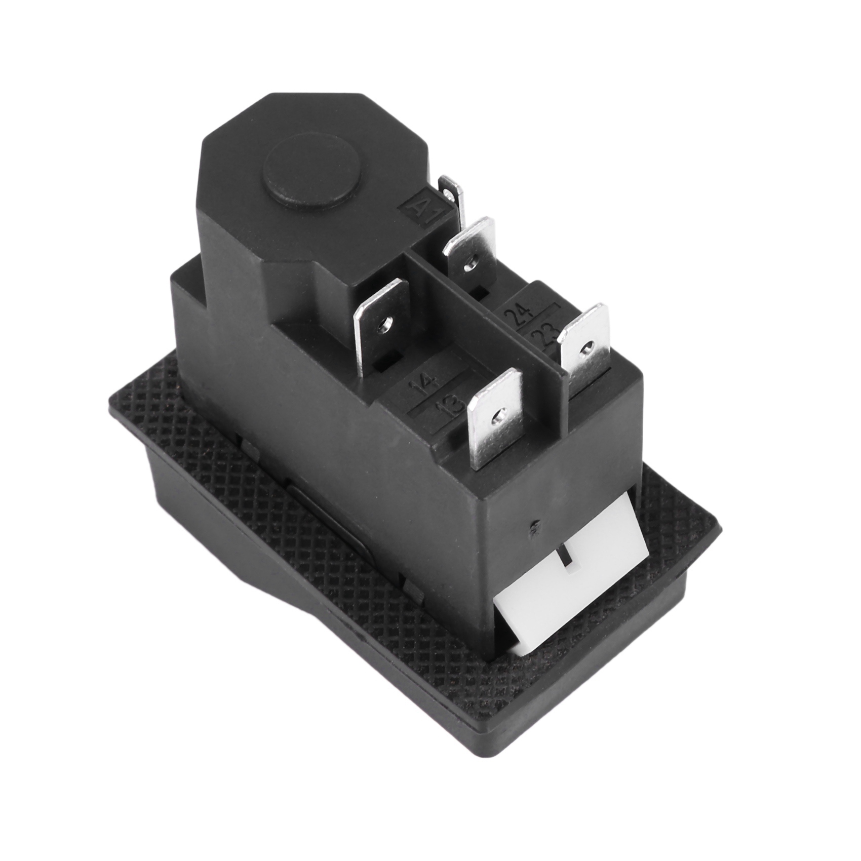 2X Waterproof Electromagnetic Push Button Switch 5 Pins KJD17 220-240V Coil Magnetic Starter Tool Safety Switches. 