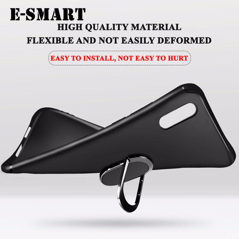 Phone Case For Samsung Galaxy J7 Plus Back Cover Car Stand Holder Built-in Magnetic Cases Buckle Bracket Finger Metal Ring Phone Casing for Samsung Galaxy J7 + Plus Back Cover. 