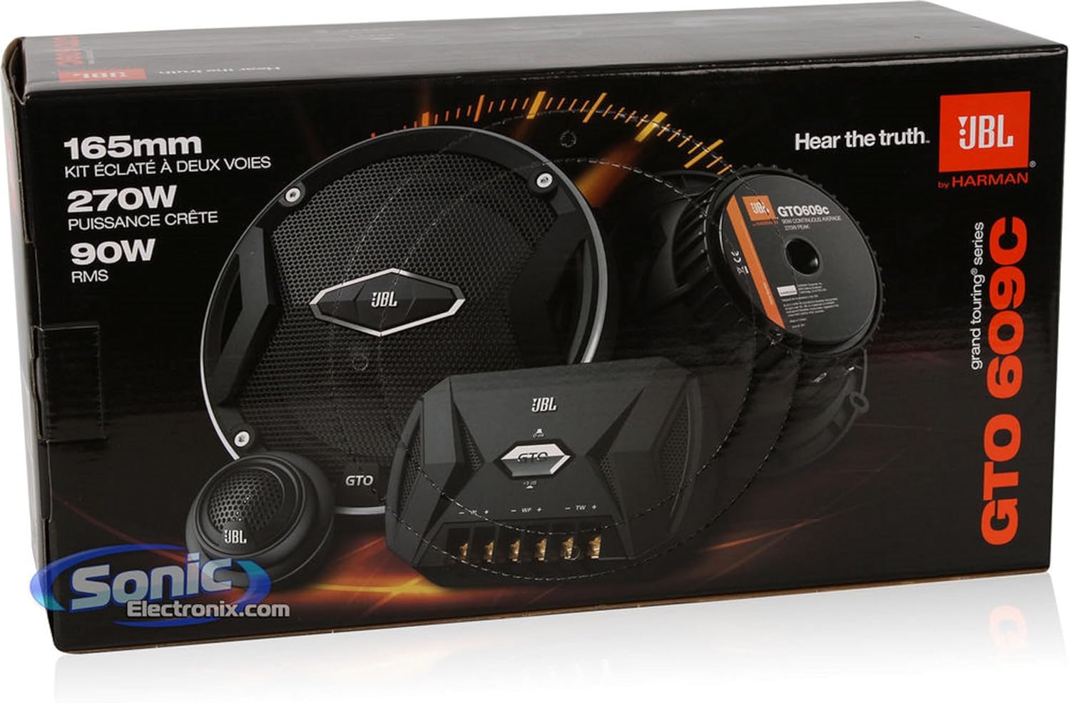 SPEAKER SPLIT JBL GTO608C 2WAY 6.5INCH SPEAKER SET. 