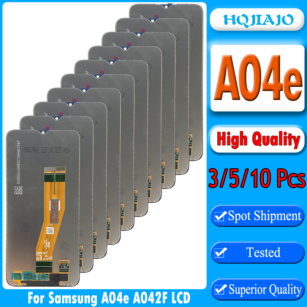 3/5/10PCS High Quality For Samsung A04e Display Screen Replacement For Samsung A04e LCD A042F A042M Display Touch Panel Parts