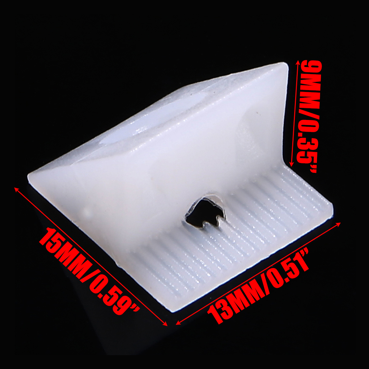100pcs Furniture Chest Drawer Bottom Repair Fixing Mending Wedges Drawer Angle Code Bracket Fastener with Screws. 