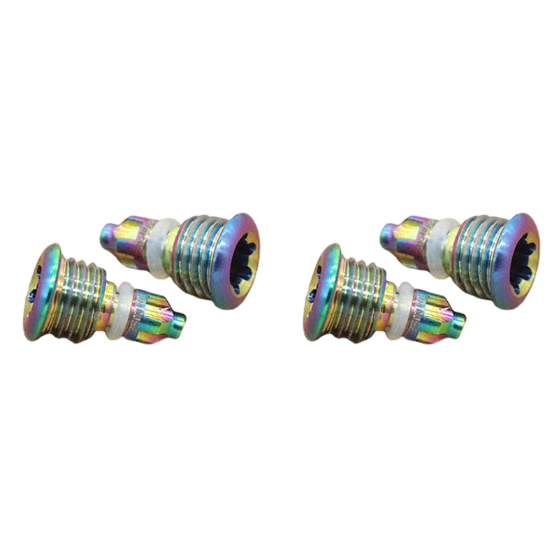 2X Suitable for MT2 MT4 MT5 MT7 MT8 Brake Seal Oil Plug Titanium Alloy Screw Accessories-C