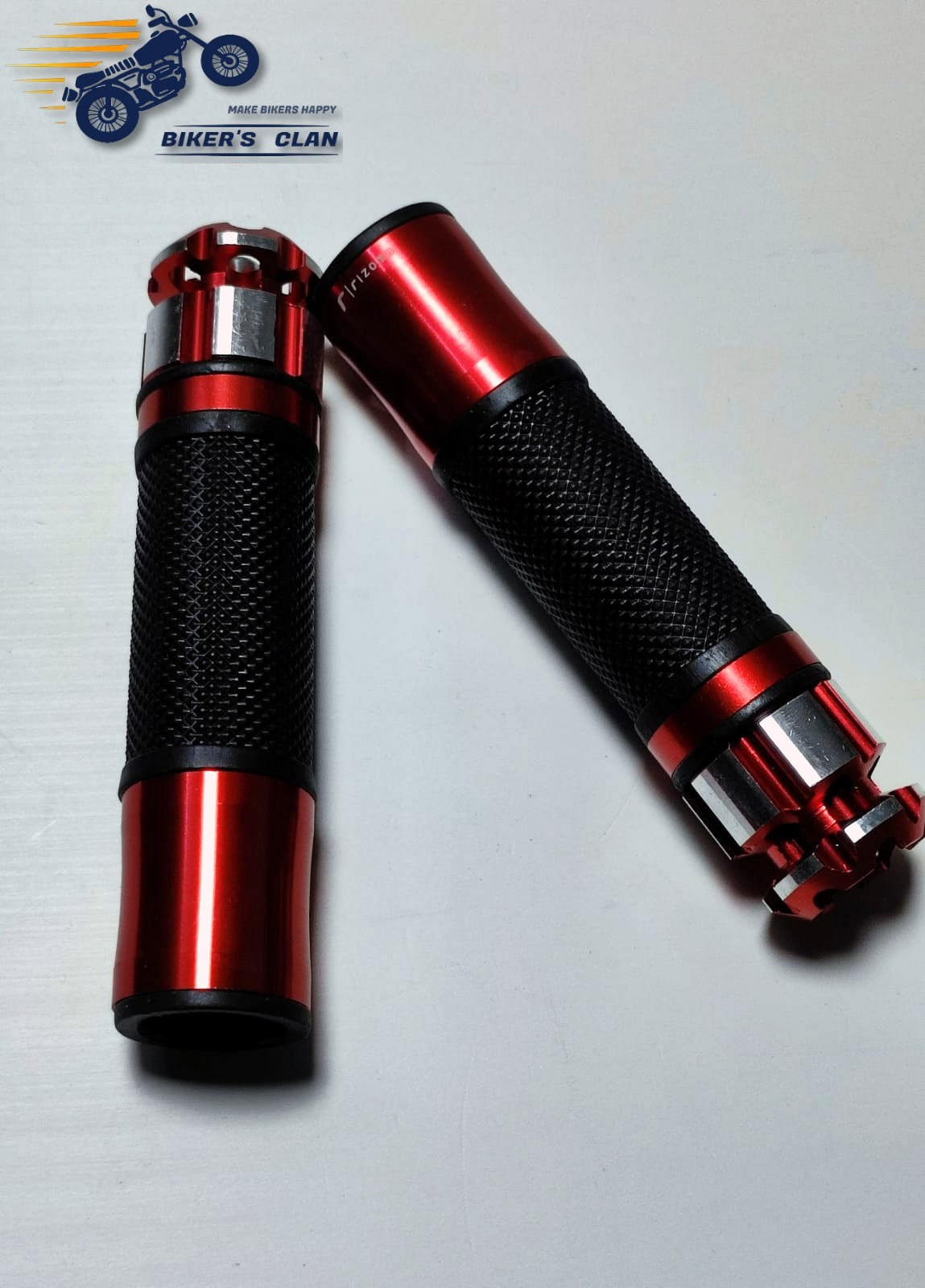 Motorcycle Handle Grip Universal High Quality- Red. 
