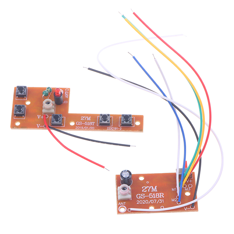 5CH RC Remote Control 27MHz Circuit PCB Transmitter And Receiver Board With Antenna Radio System Car Accessories Jessica