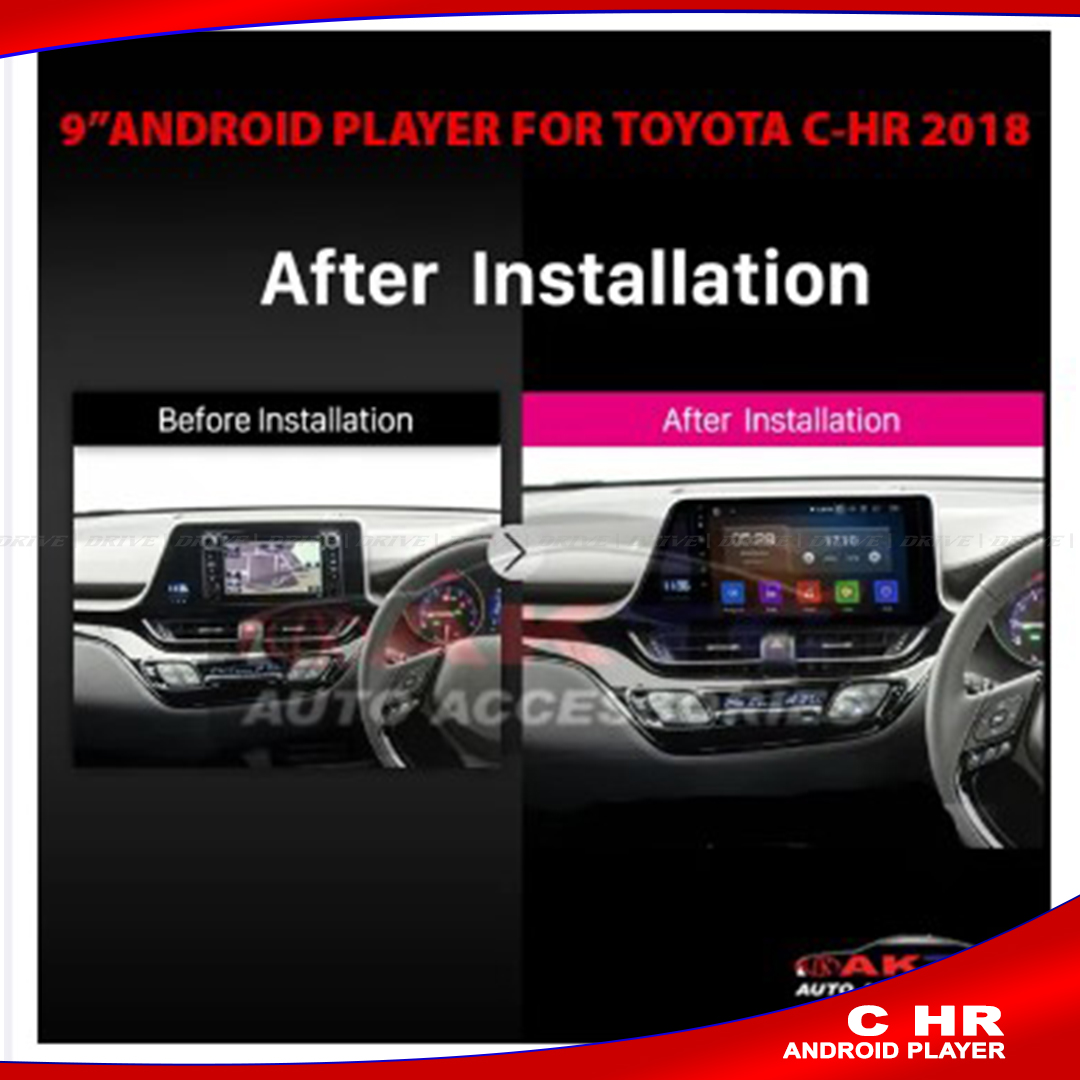 ANDROID PLAYER FOR TOYOTA C HR CAR PLAYER FOR CHR, CAR ANDROID PLAYER. 