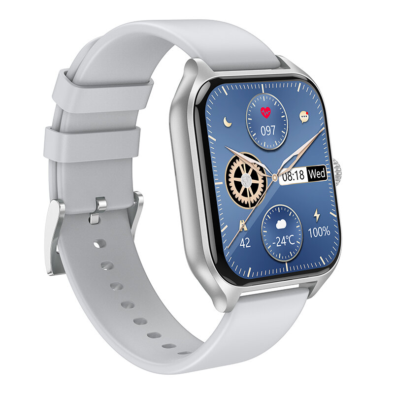 BOROFONE BD5 1.85inch HD Screen bluetooth Call Heart Rate Sleep Monitoring Multi-sport Modes Music Playback IP67 Waterproof Smart Watch-Black. 