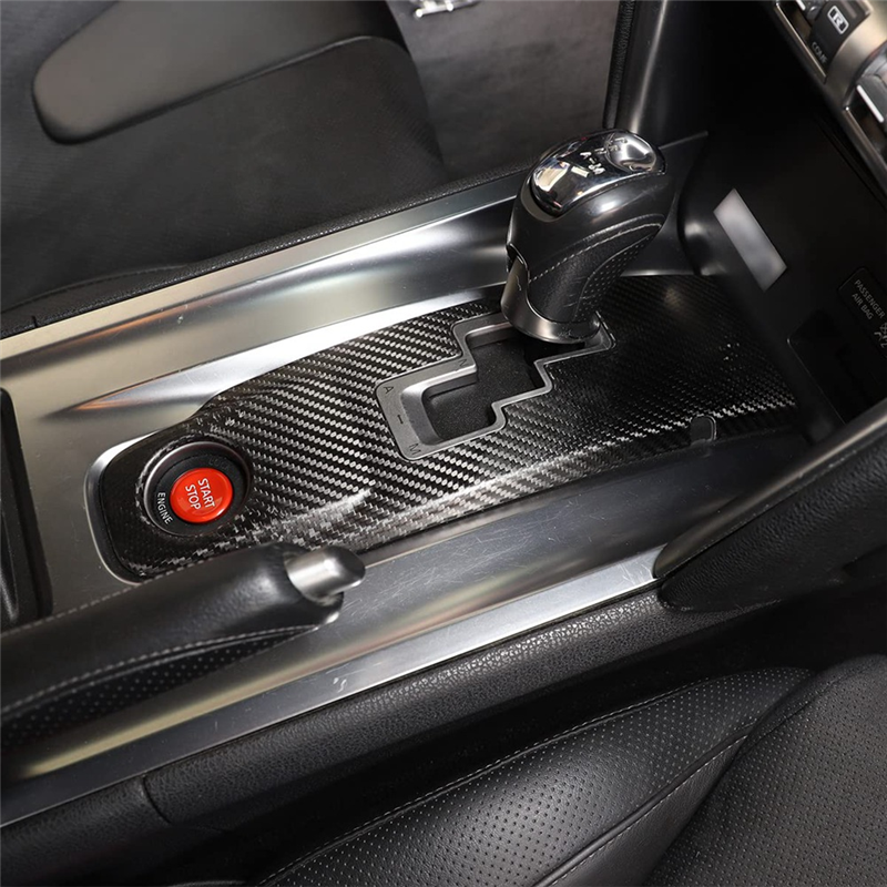 For Nissan GTR R35 2008-2016 Dry Carbon Fiber Center Console Gear Panel Frame Decoration Cover Trim Interior Accessories. 