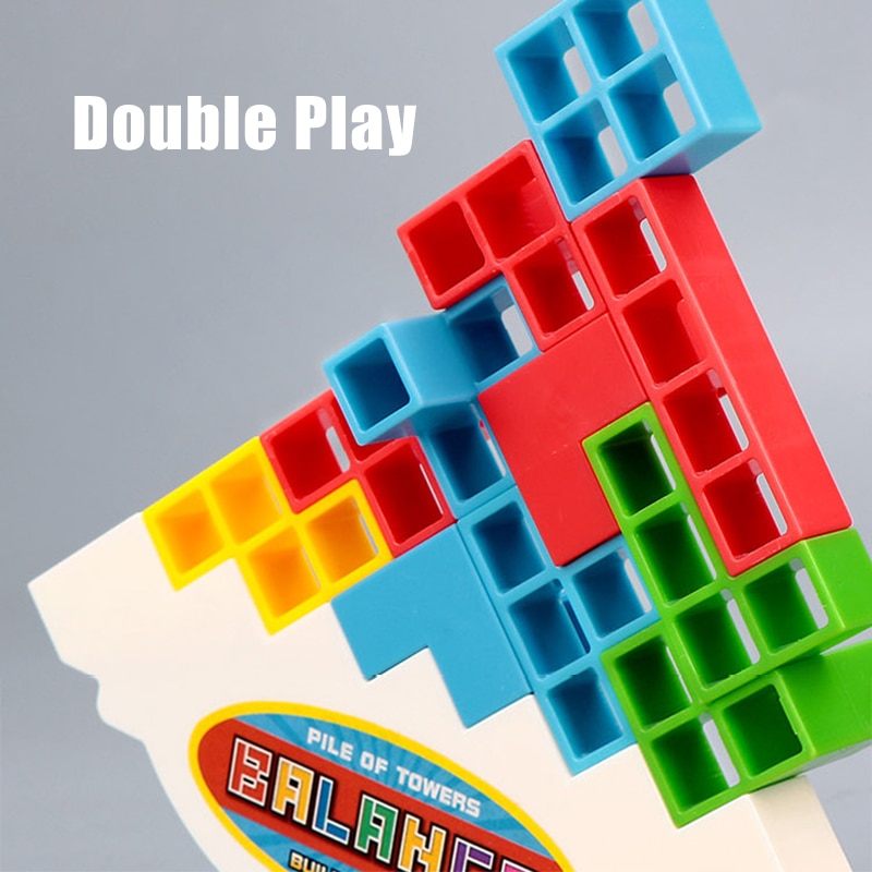 3D Tetris Balance Game Educational Toys Board Game Fine Motion Training Stacking Block Balance Game Educational Toy For Children. 