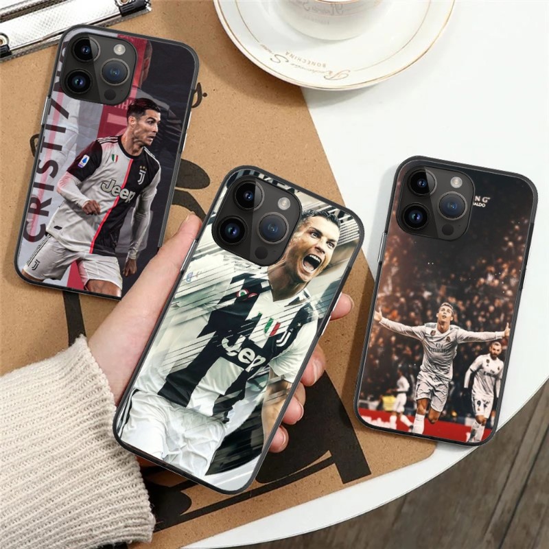 CR7 Cristiano Ronaldo Phone Case For iPhone 15 14 13 12 11 X XR XS XSMAX 8 7 Plus Mini Pro Max Soft Black Phone Cover