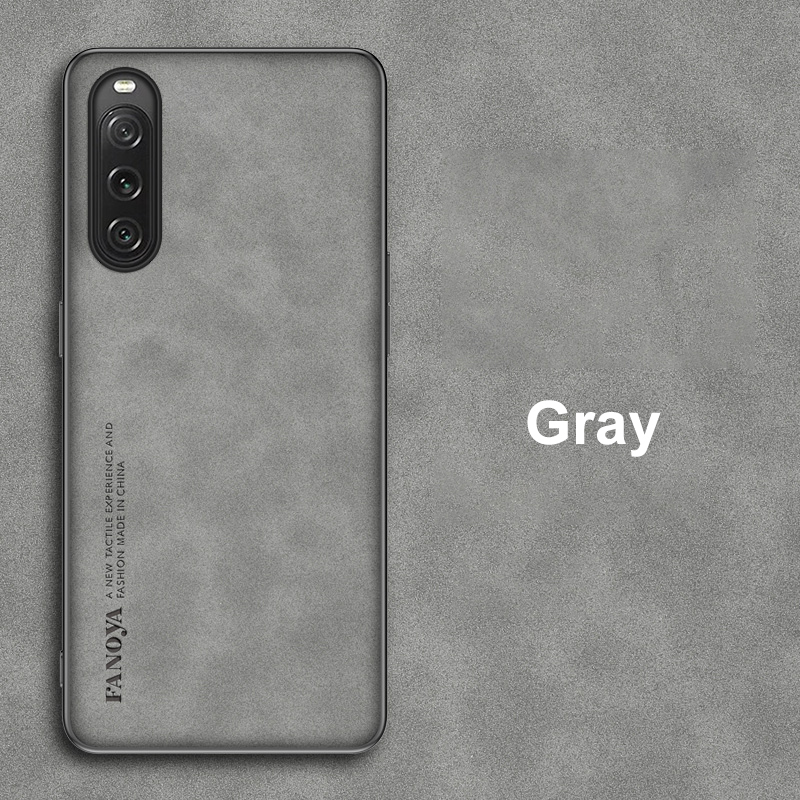 For Sony Xperia 10 V Case Blended Matte Soft Shell Wool Texture Design Anti Knock Male For Sony Xperia 10 V Back Cover. 