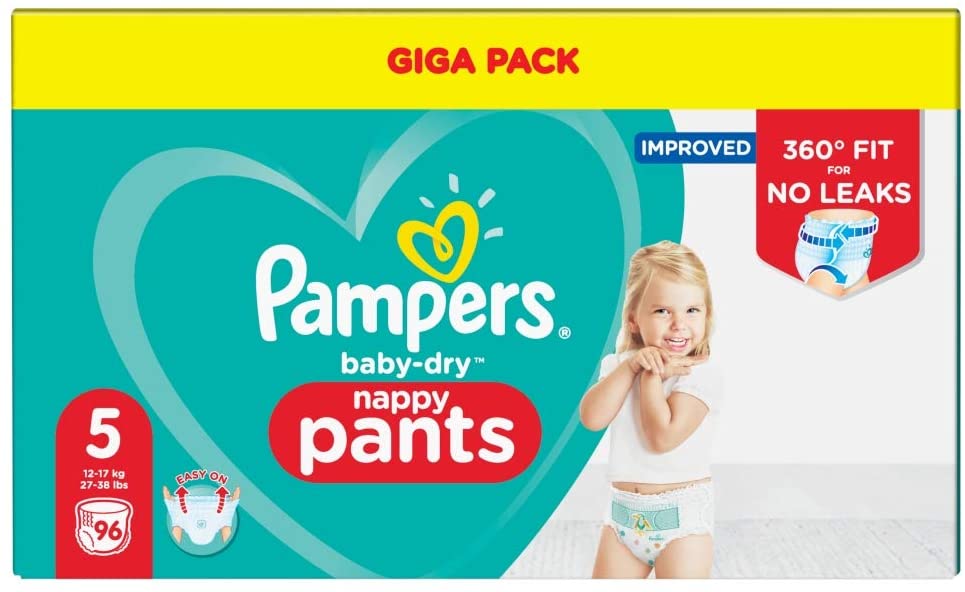 pampers nappy pants size 6