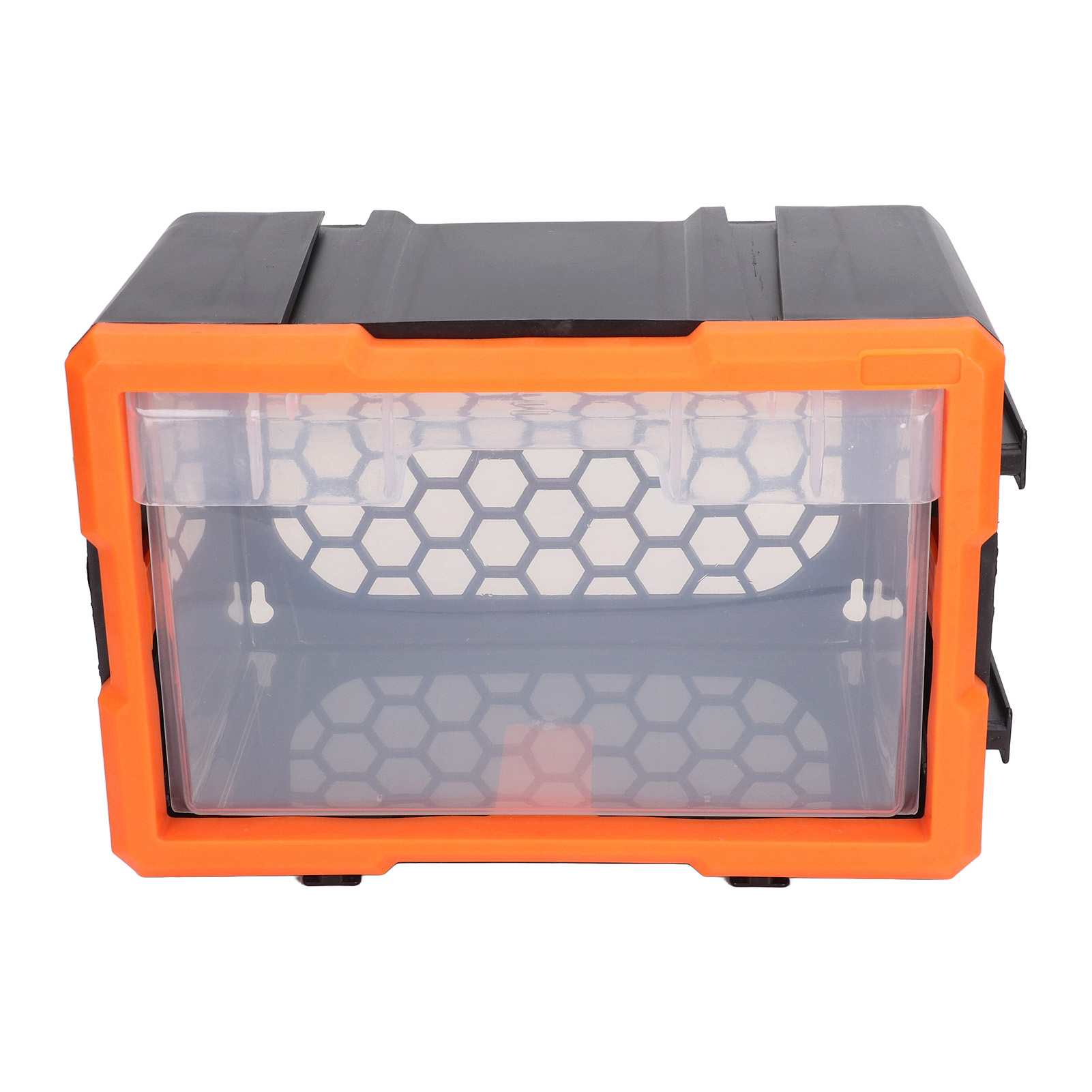Electronic Component Storage Drawer Wall Mount Versatile Combined Parts Box Securely Stackable Translucent for DIY Tool Bits. 