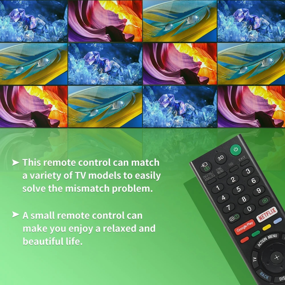 New RMT-TZ300A Replacement Remote Control For SONY Smart Bravia TV RMF-TX200P RMF-TX200E RMF-TX200U RMF-TX200B RMF-TX201U. 
